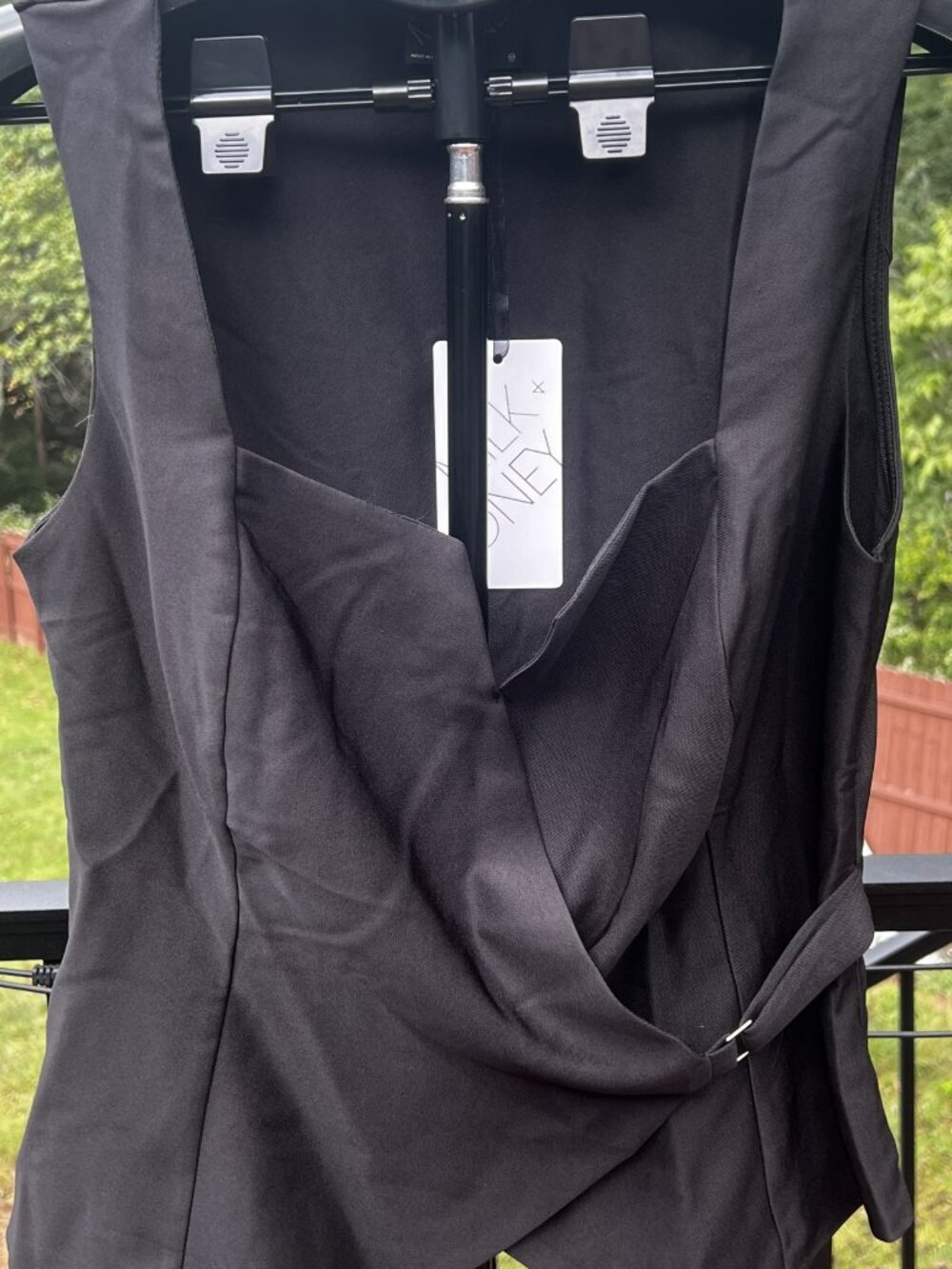 NWT Milk & Honey Black Two-Piece Vest & Pants Set